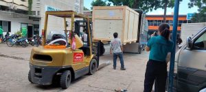 Xe nâng hàng hóa xe tải Hà Nội