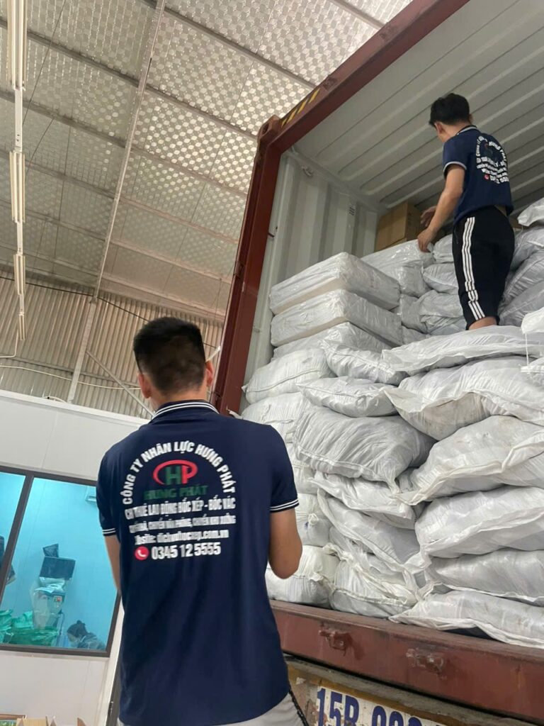 Dịch vụ bốc xếp tại Long An 55k/h hàng hóa container kho xưởng- Hưng Phát