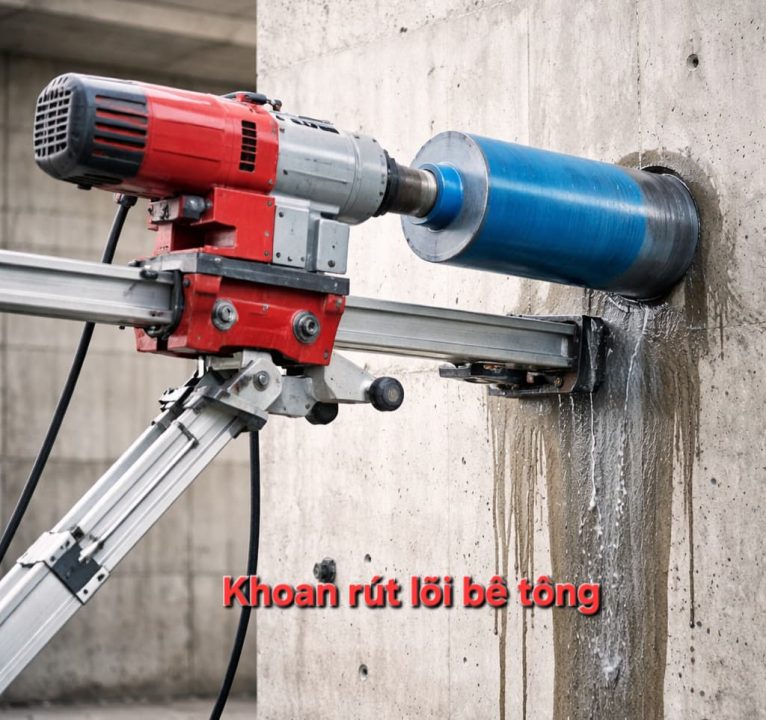 Dịch vụ khoan cắt bê tông Hải Phòng giá rẻ uy tín nhanh chóng Khoan rút lõi bê tông