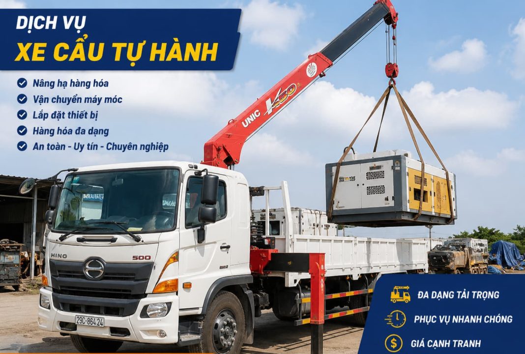 Cho Thuê Xe Cẩu Tại Hà Nam, Cẩu Thùng Cẩu Chuyên Dụng Bánh Xích Cho Thuê Xe Cẩu Uy Tín, Có Xe Ngay