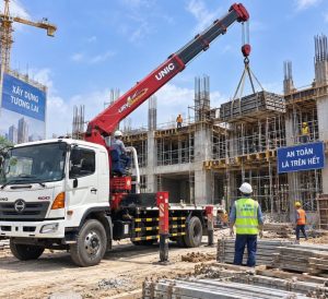Dịch vụ xe cẩu công trình xây dựng